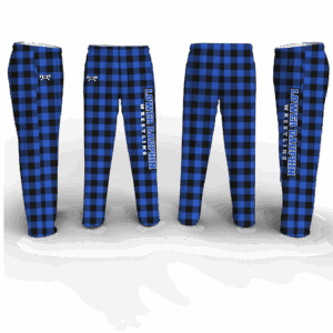 Lower Dauphin Black Plaid Poly Fleece Pajama Pants