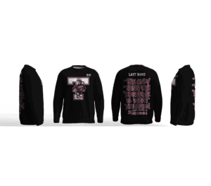 Tremont High School Wrestling Black Elite Sublimated Crewneck