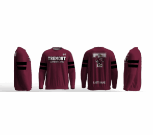 Tremont High School Wrestling Maroon Elite Sublimated Crewneck