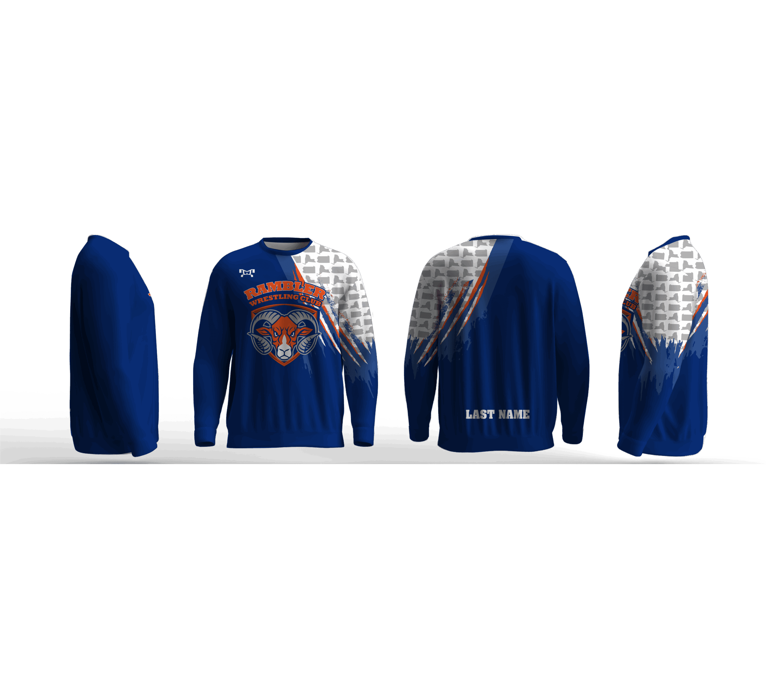 Rambler Wrestling Club Royal 2025 Elite Sublimated Crewneck