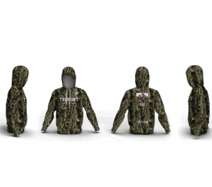 Tremont High School Wrestling CAMO WITH LOGO Elite Sublimated Hoodie