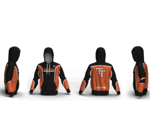 Tahlequah Wrestling Club Orange Elite Sublimated Hoodie