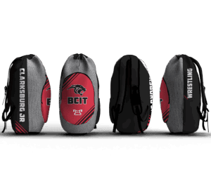 Clarksburg JR Wrestling Club Sublimated Custom Gear Bag