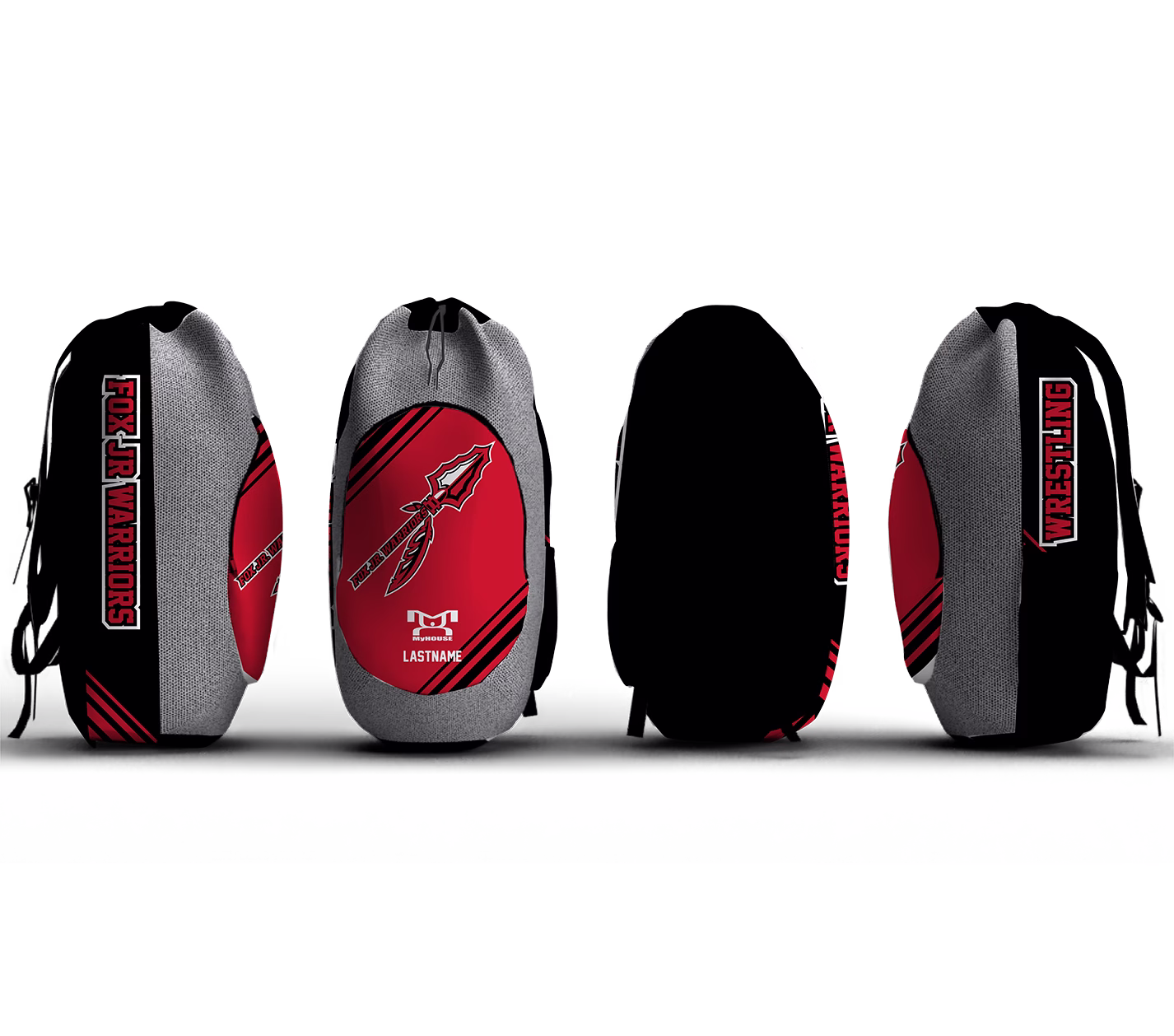 Fox Jr Warriors Wrestling Sublimated Custom Gear Bag