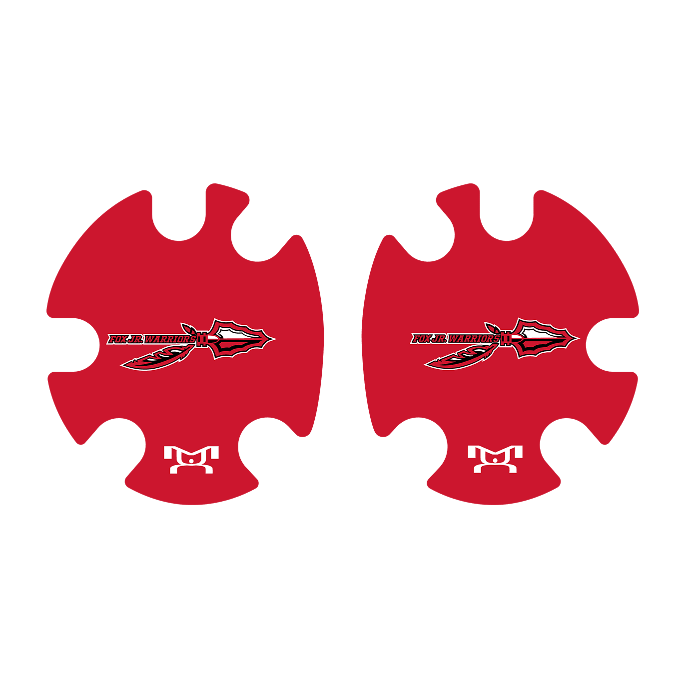 Fox Jr Warriors Wrestling Red Head Gear Decal