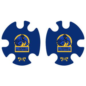 Team Blue Hen Head Gear Decal