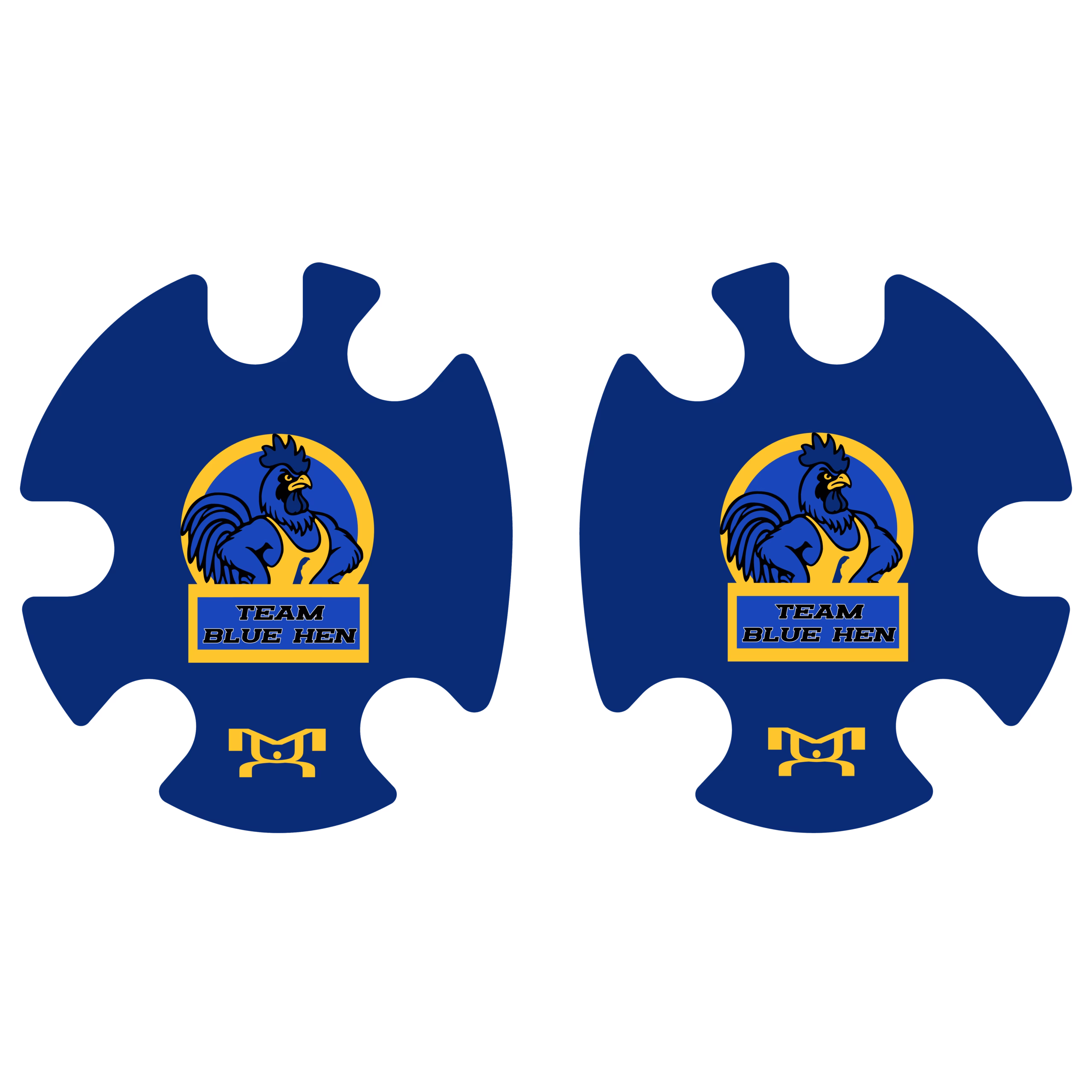 Team Blue Hen Head Gear Decal