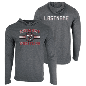 Tremont High School Wrestling Custom Heat Press Long Sleeve Hoodie T-Shirt