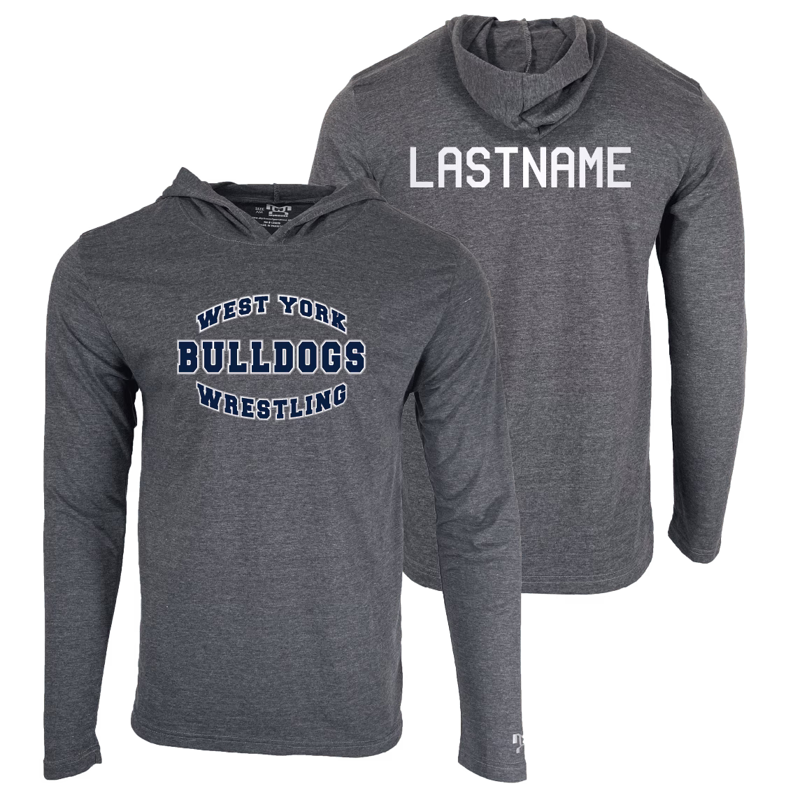 West York High School Custom Heat Press Long Sleeve Hoodie T-Shirt
