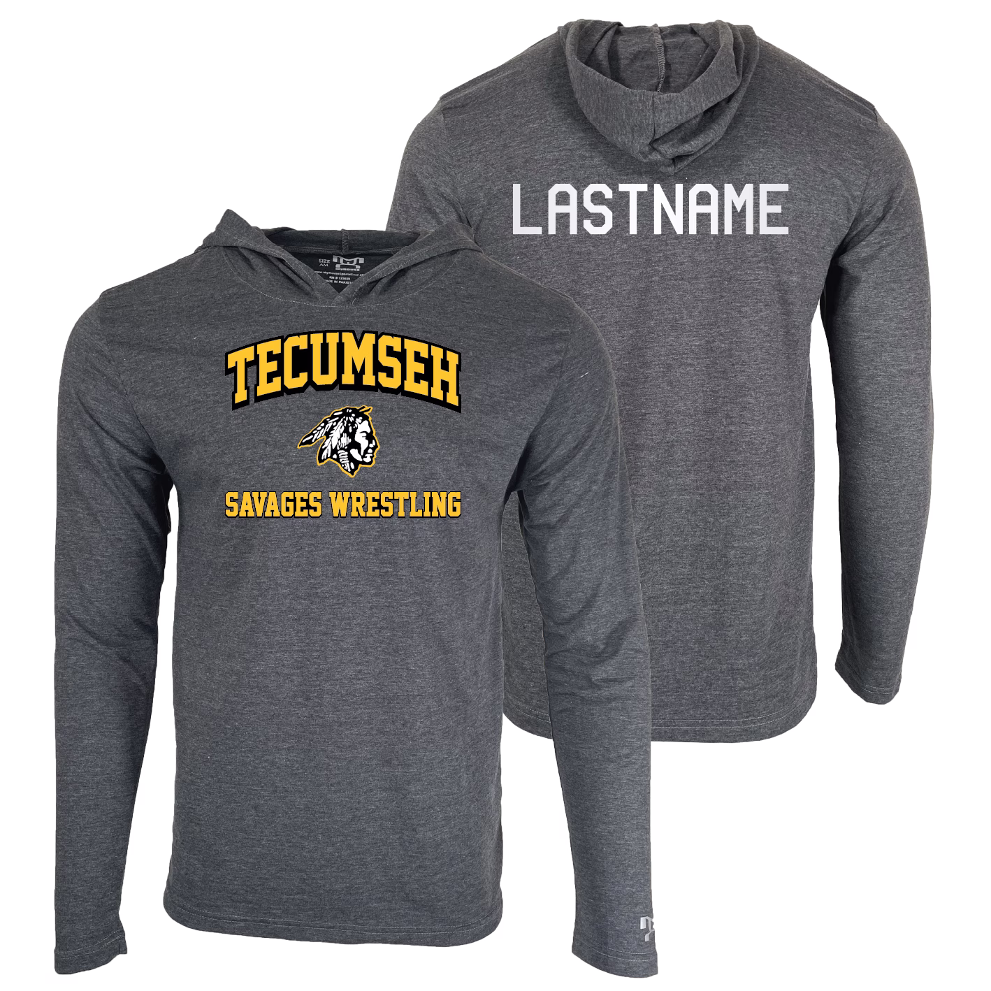 Tecumseh Youth Custom Heat Press Long Sleeve Hoodie T-Shirt