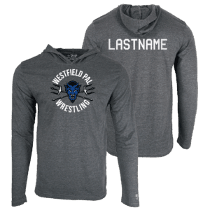 Westfield Youth Wrestling Custom Heat Press Long Sleeve Hoodie T-Shirt