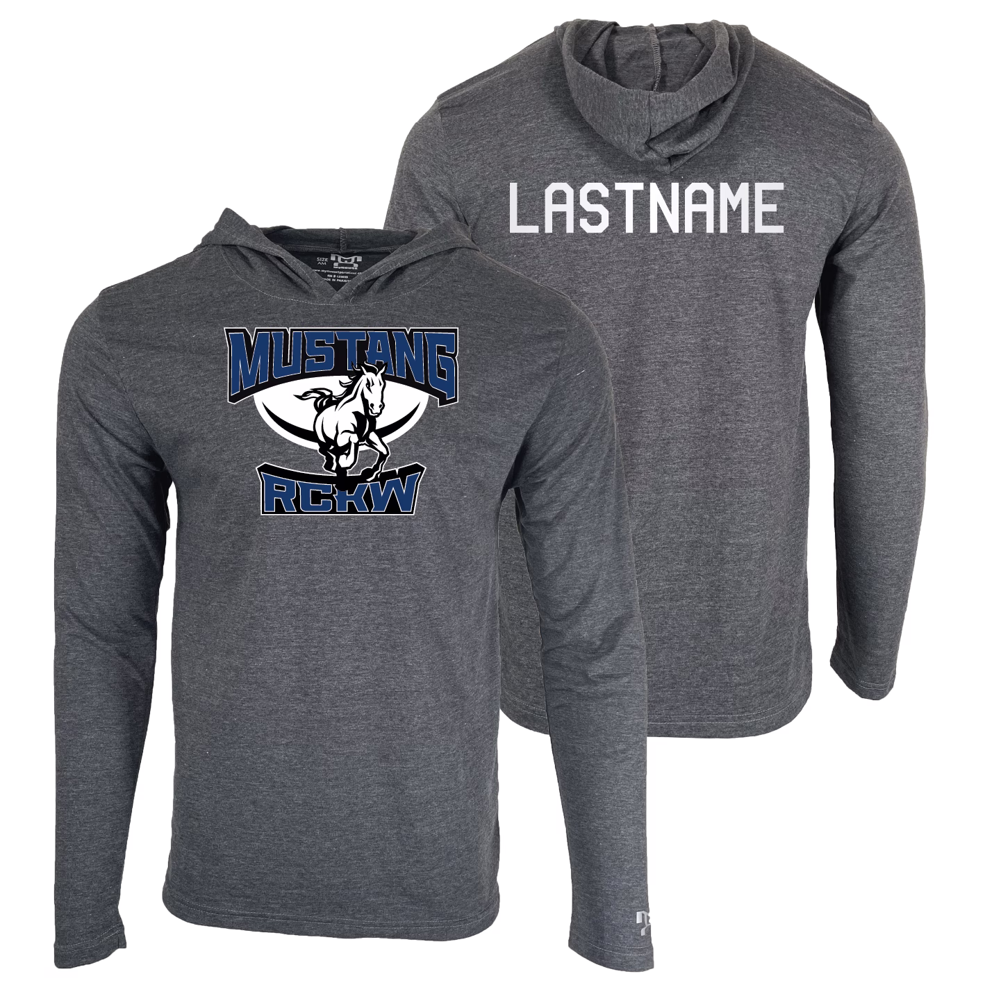 Rock Creek Wrestling Custom Heat Press Long Sleeve Hoodie T-Shirt