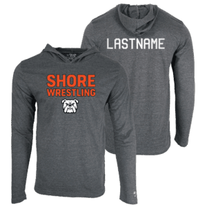 Jersey Shore Wrestling Custom Heat Press Long Sleeve Hoodie T-Shirt