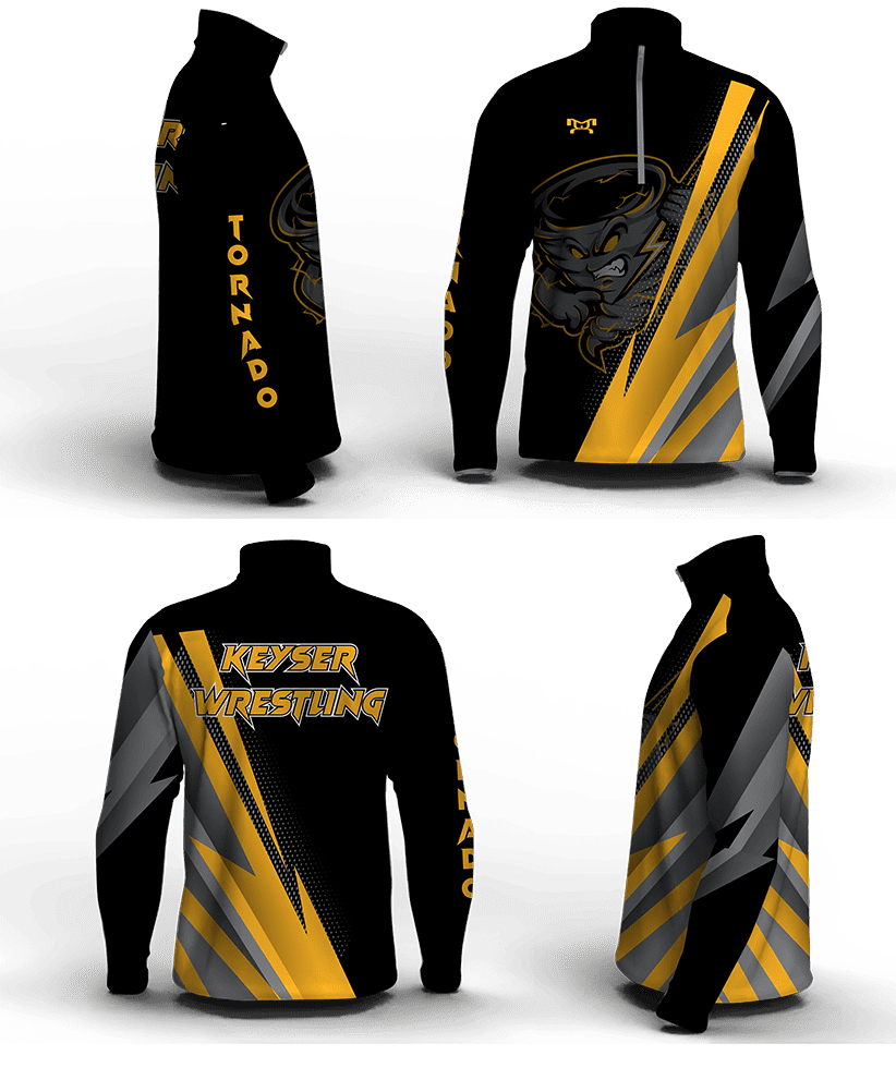 Keyser Middle School Men's Mid-Weight Custom Quarter Zip