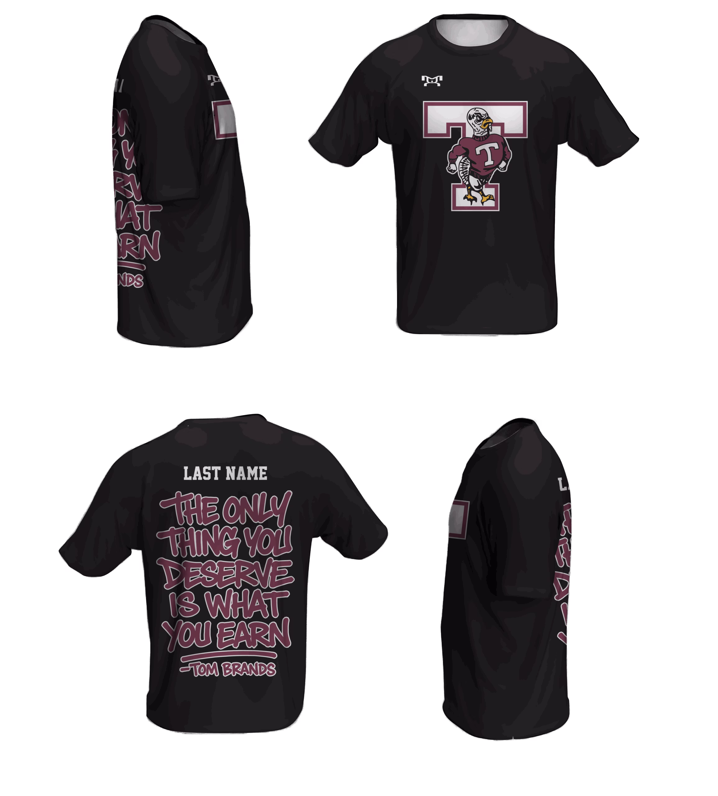 Tremont High School Wrestling BLACK Loose Short Sleeve Dri-Fit