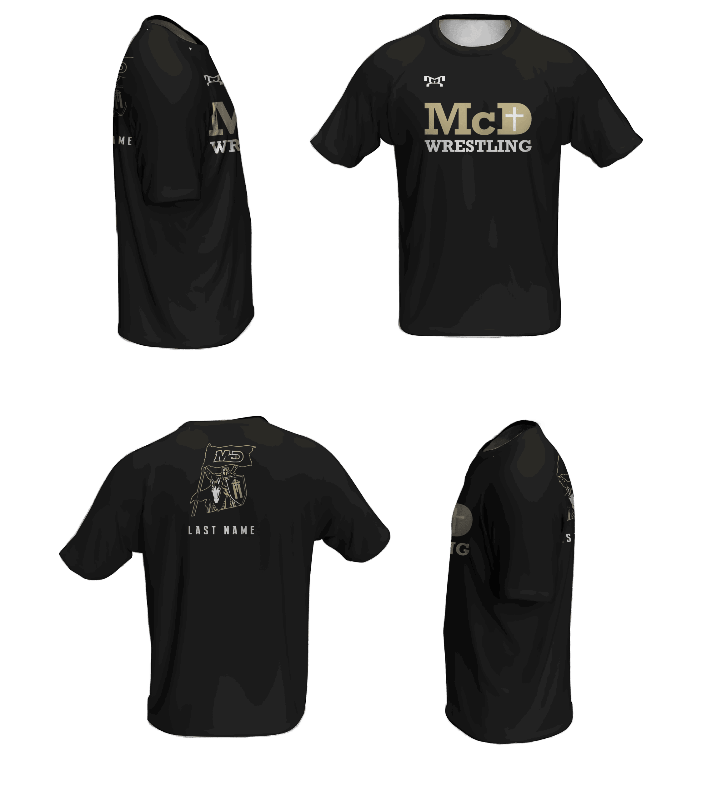Bishop McDevitt High School Black Loose Short Sleeve Dri-Fit
