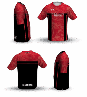 Fox Jr Warriors Wrestling Loose Short Sleeve Dri-Fit