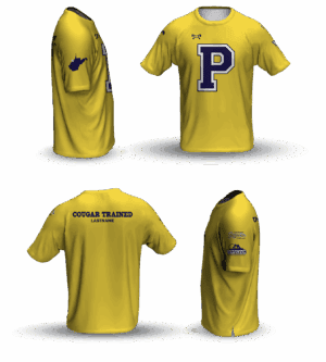 Parkersburg Youth Wrestling Yellow Loose Short Sleeve Dri-Fit