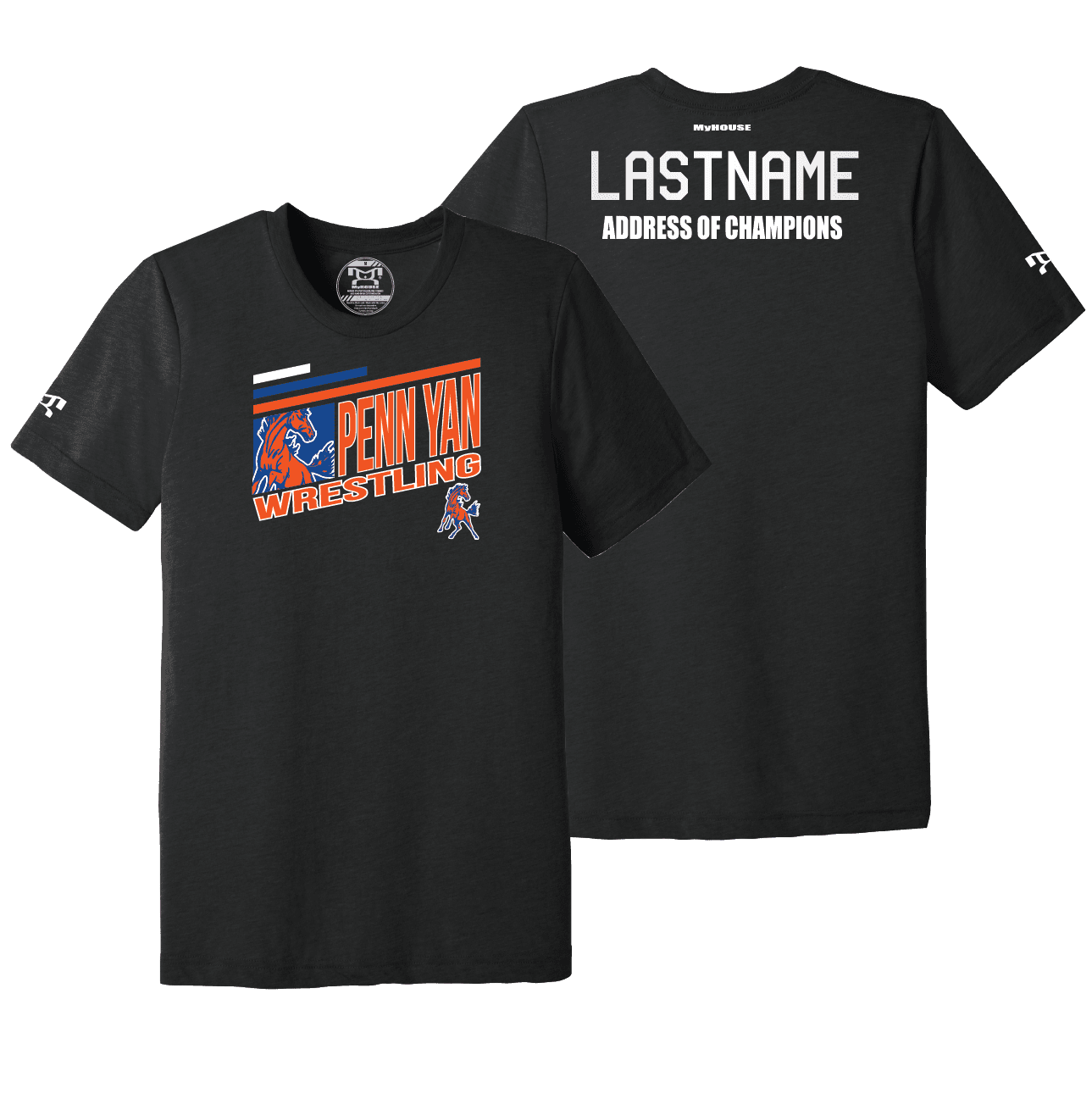 Penn Yan Youth Wrestling Address Of Champions Heat Press T Shirt 2025