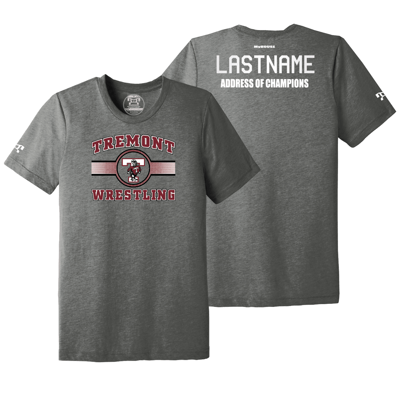 Tremont High School Wrestling Address Of Champions Heat Press T Shirt
