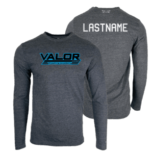 VALOR WRESTLING ACADEMY Custom Heat Press Long Sleeve T-Shirt