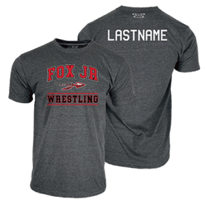 Fox Jr Warriors Wrestling Custom Heat Press Short Sleeve T-Shirt