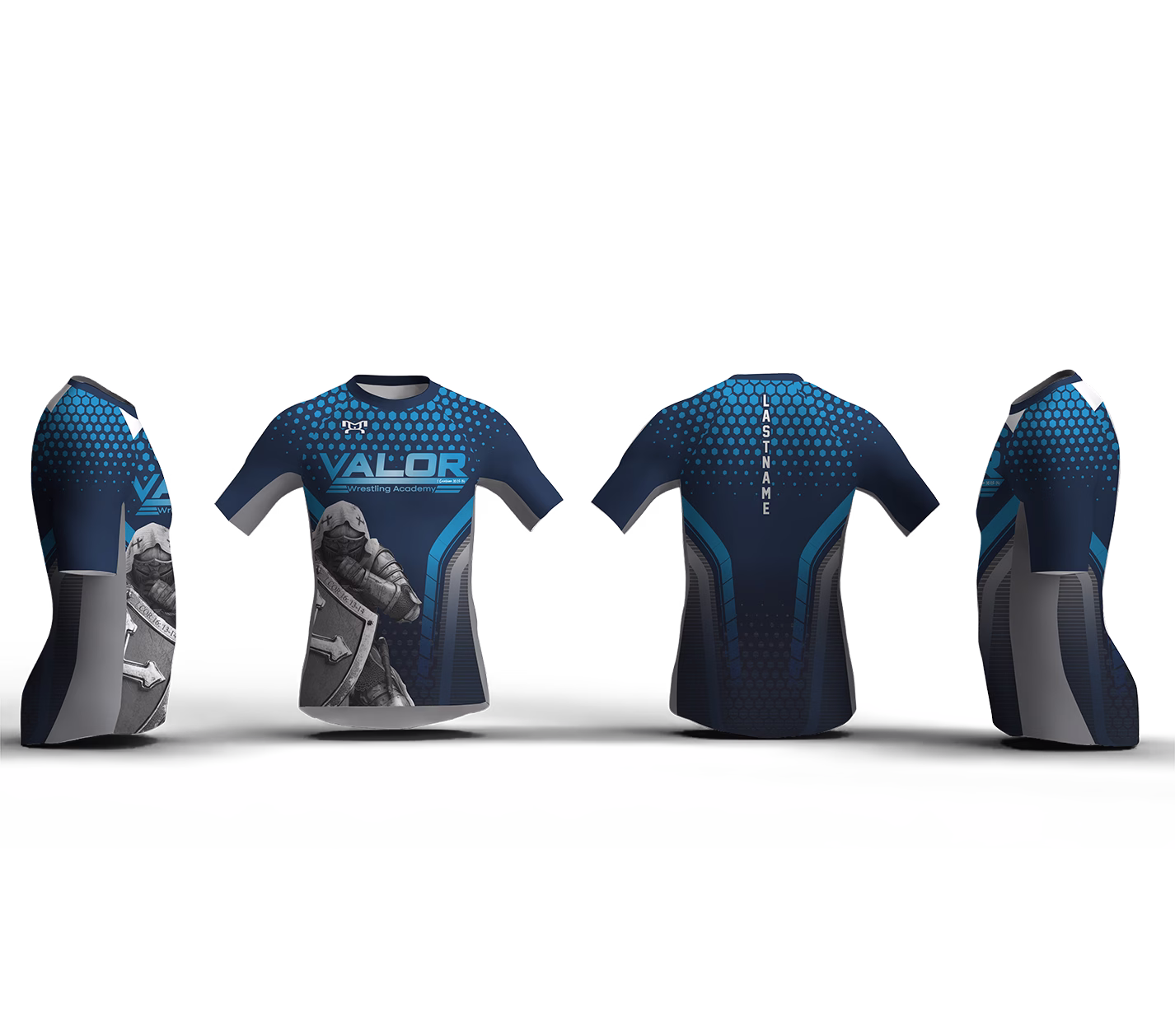VALOR WRESTLING ACADEMY Men's Compression Short Sleeve Shirt