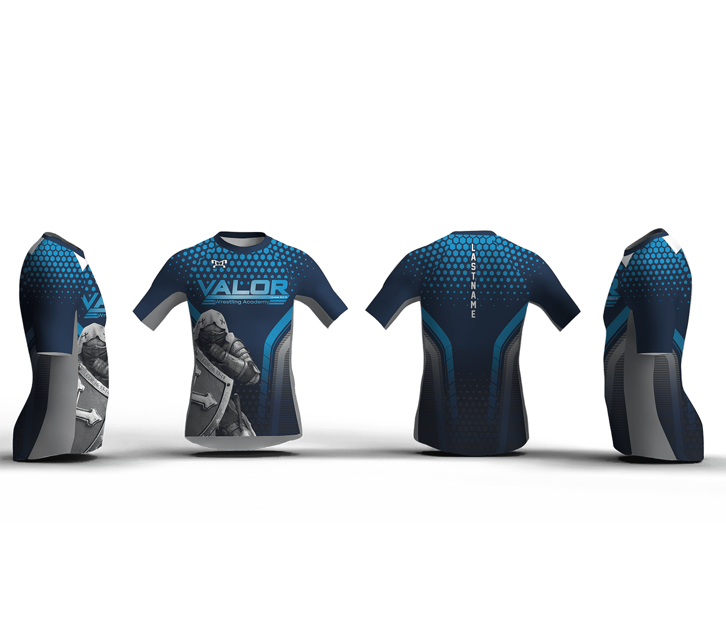 VALOR WRESTLING ACADEMY Men's Compression Short Sleeve Shirt