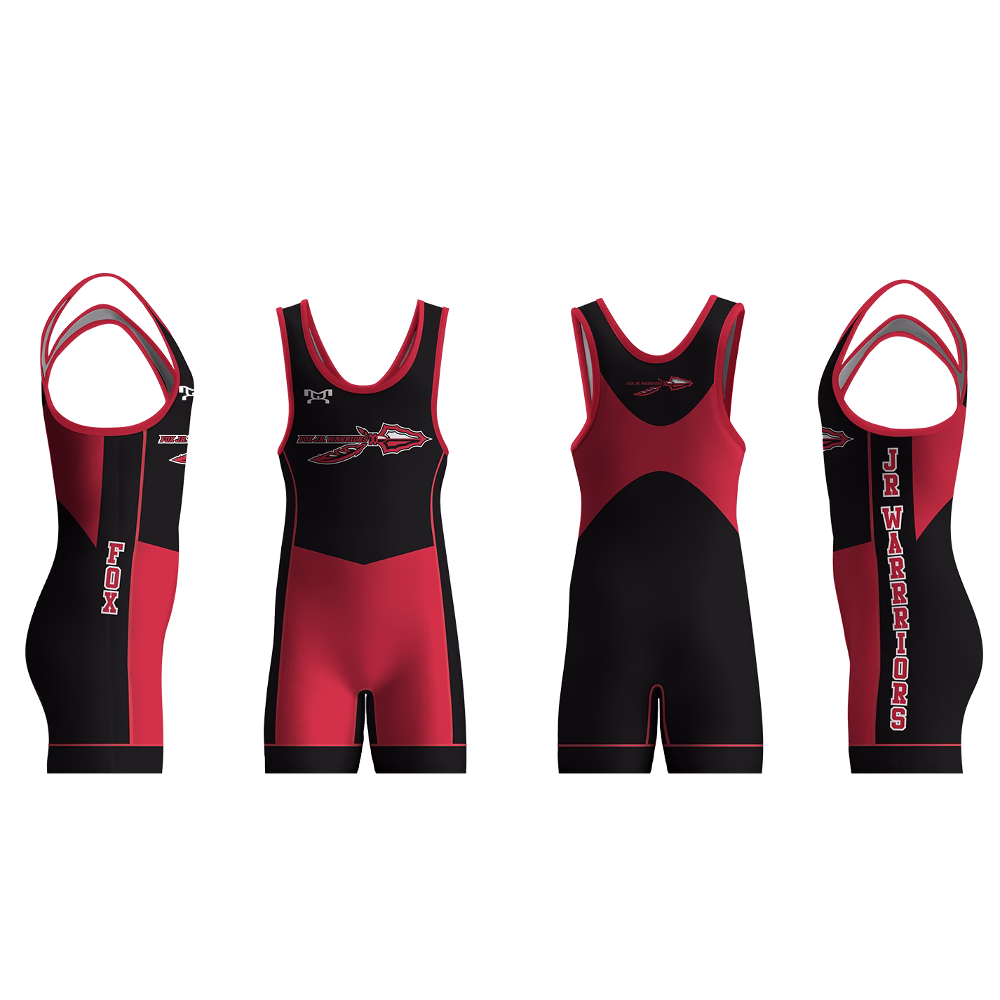 Fox Jr Warriors Wrestling Men's Singlet