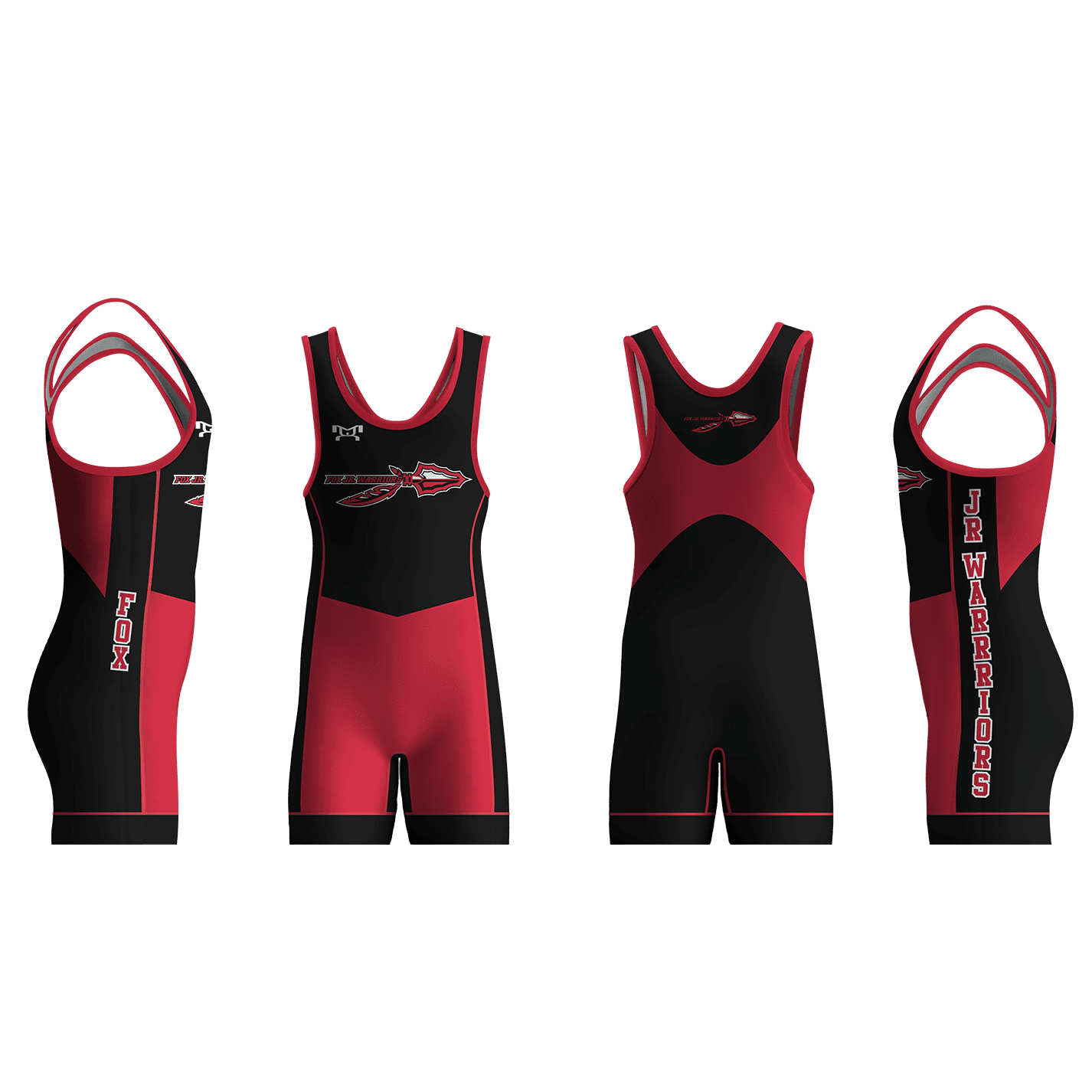 Fox Jr Warriors Wrestling Men's Singlet
