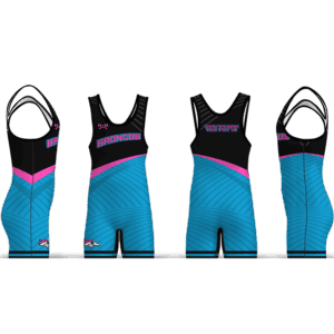 Bronco Wrestling Club Neon Swoop Men's Singlet