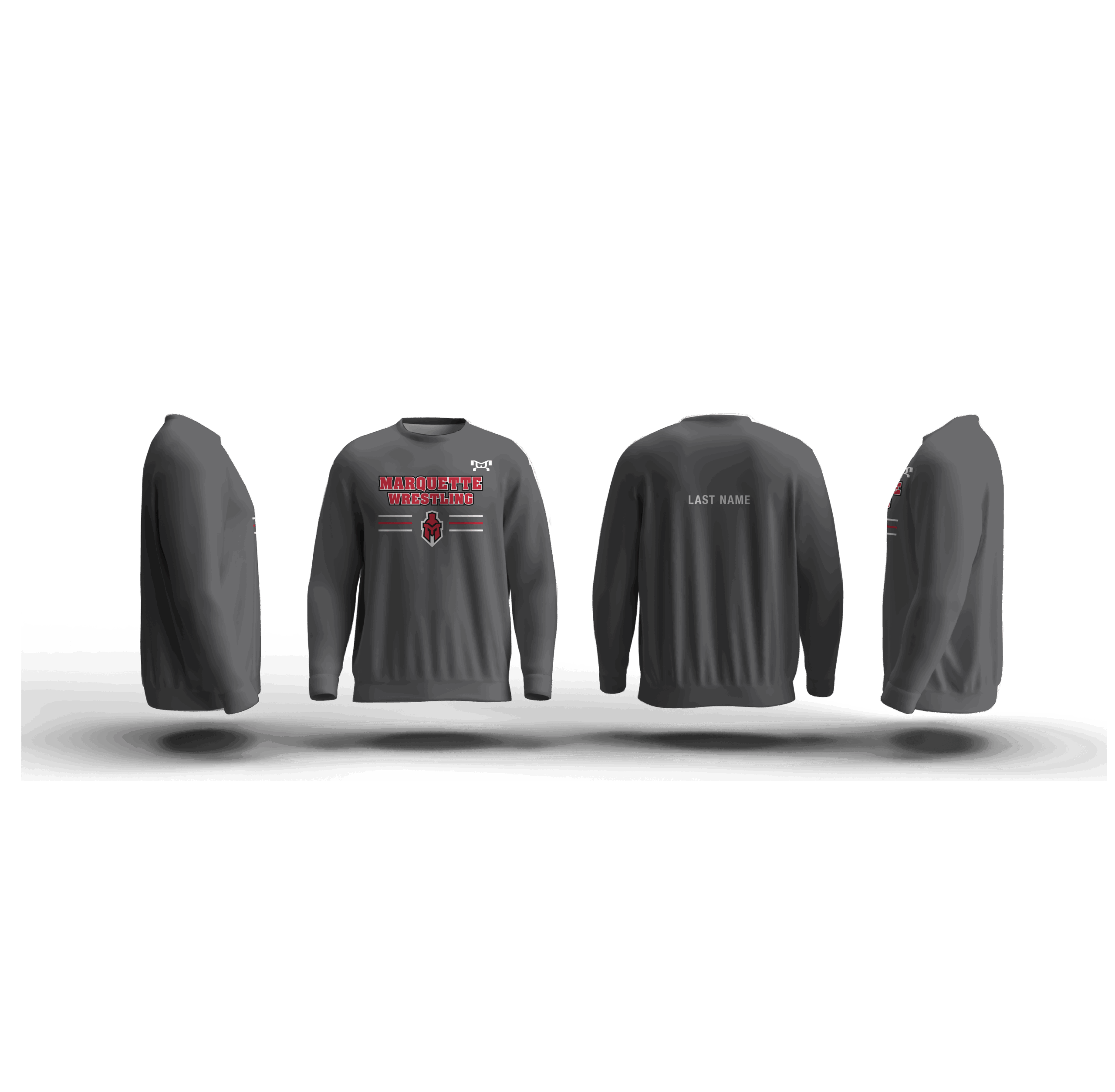 Marquette HS Elite Sublimated Crewneck