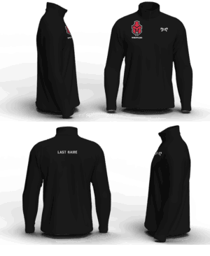 Marquette HS BLACK Men's Mid-Weight Custom Quarter Zip