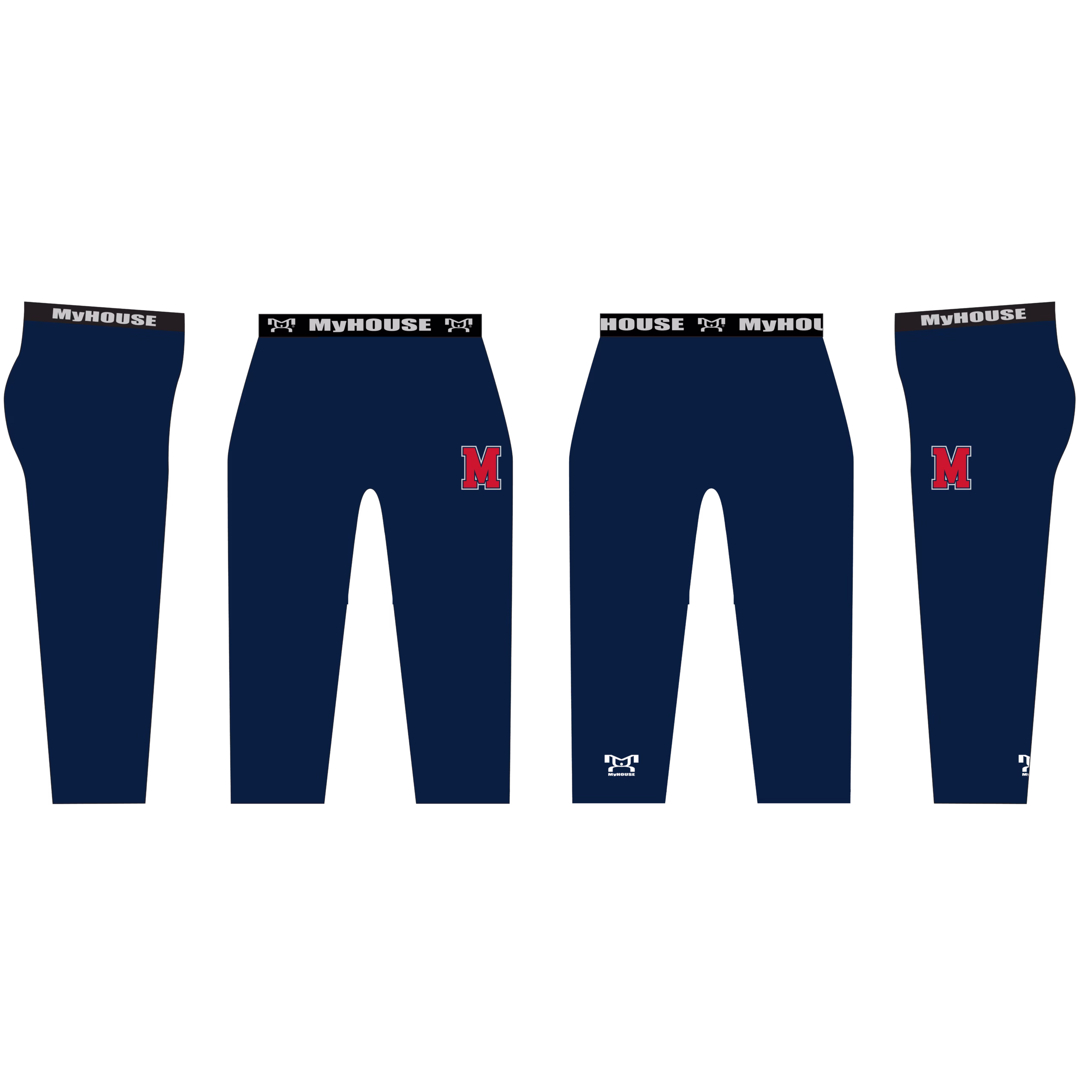 MAVERICKS WRESTLING Men's 3/4 Length Leggings