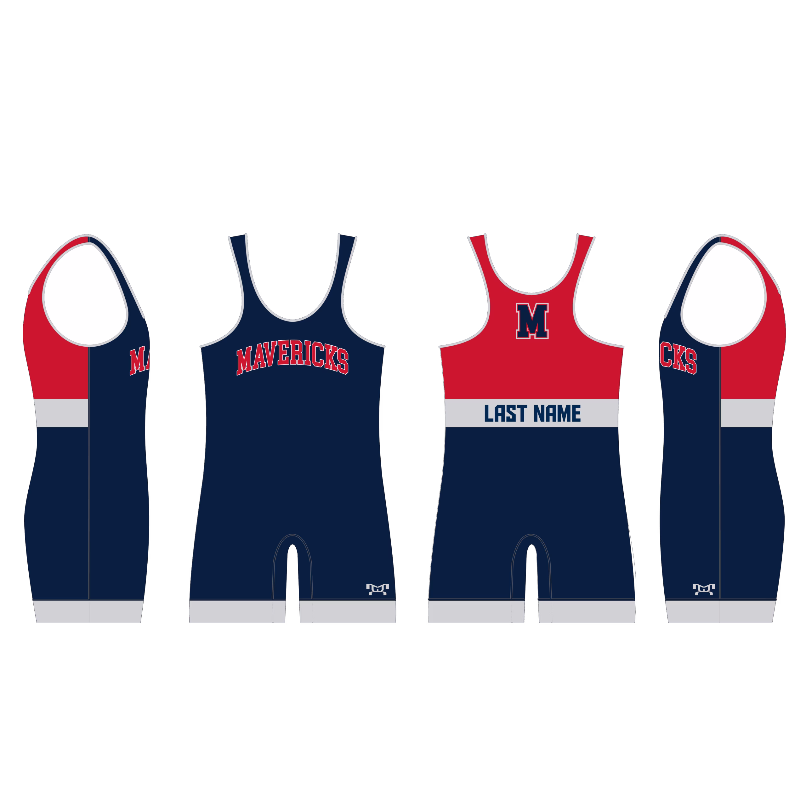 MAVERICKS WRESTLING Men's Singlet