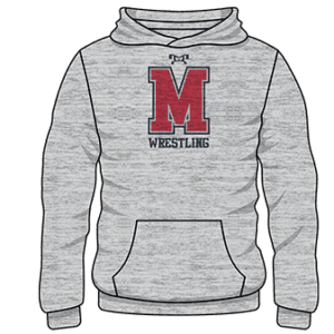 MAVERICKS WRESTLING Custom Sublimated Decal Grey Hoodie