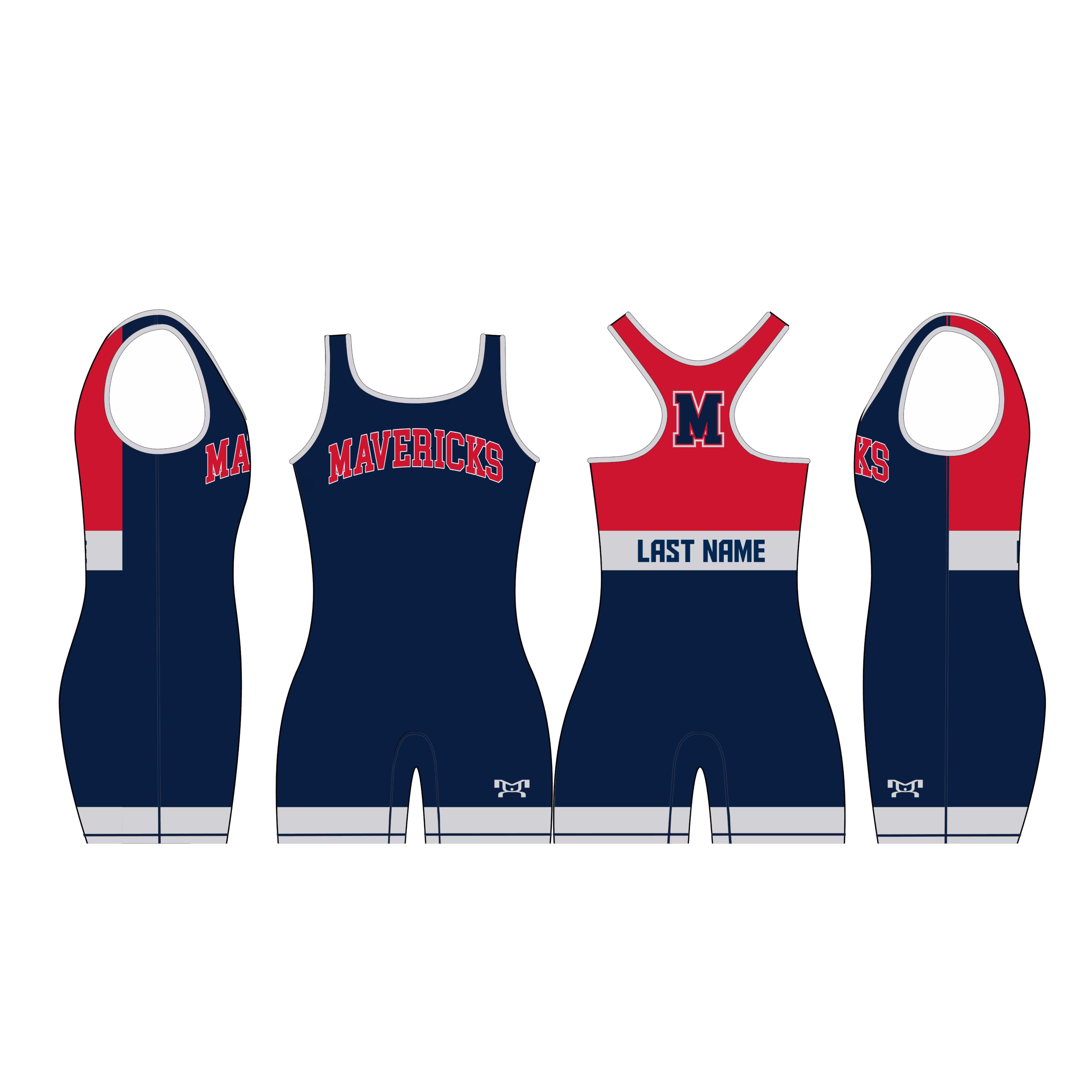 MAVERICKS WRESTLING Women's Racerback Singlet
