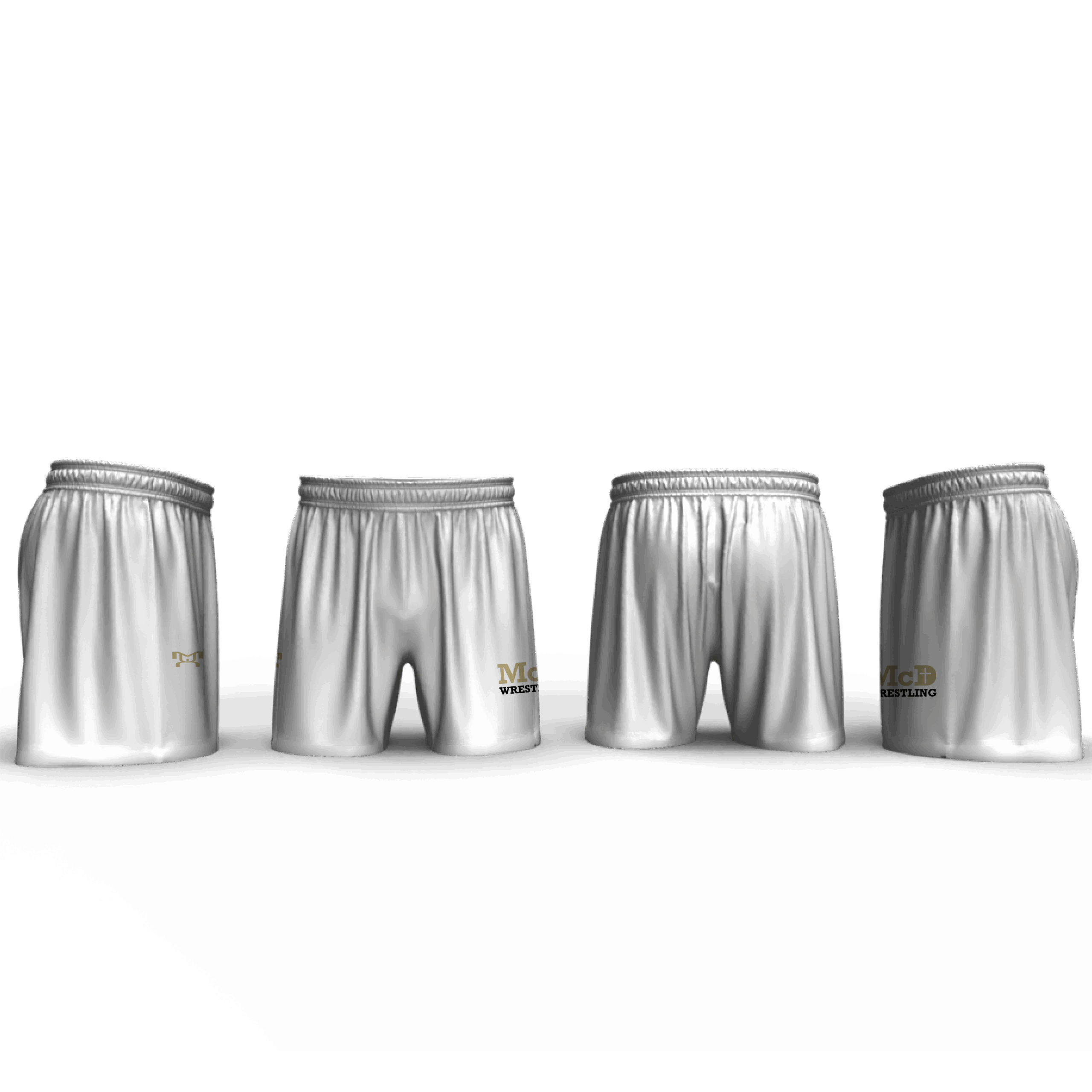 Bishop McDevitt High School WHite Men's No Fly Front Short