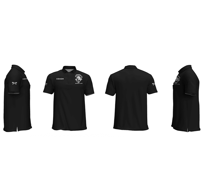 Patriots WC Parkersburg Black Men's Custom Polo