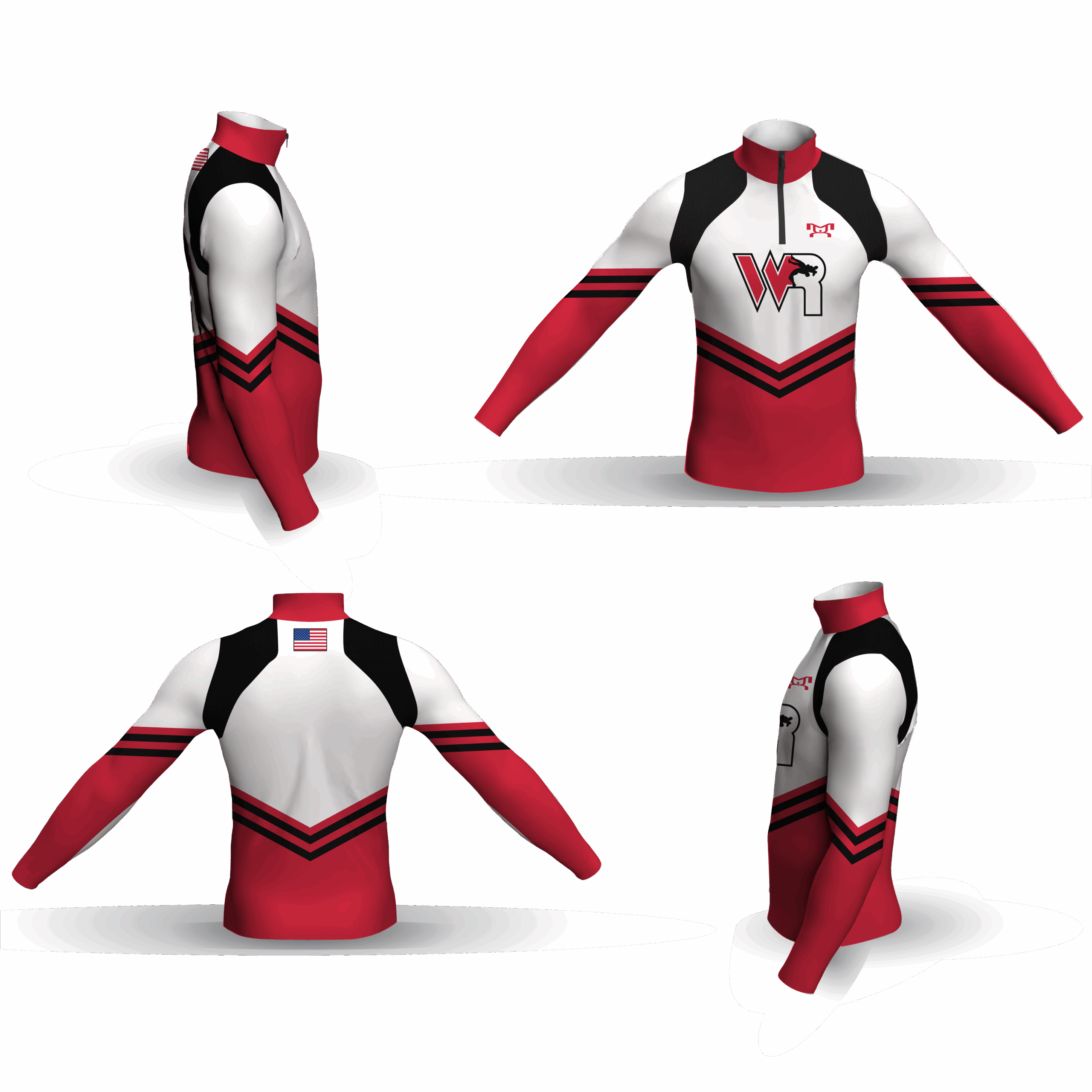 RAPIDS WRESTLING Men's Light-Weight Custom Quarter Zip