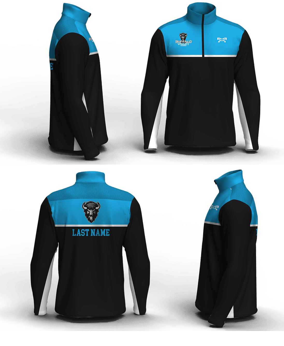 Buffalo Valley Wrestling Club Men's Mid-Weight Custom Quarter Zip