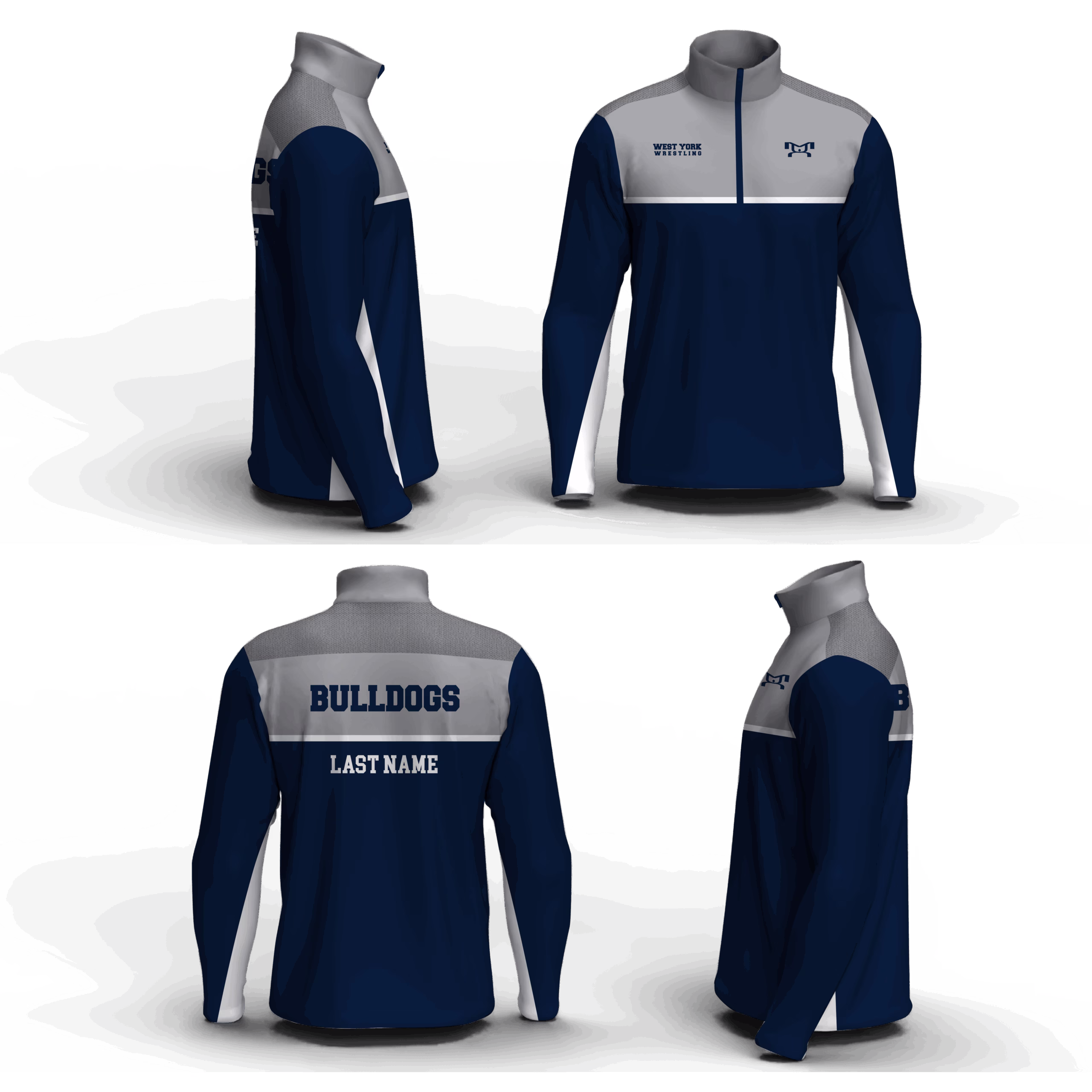 West York High School Men's Mid-Weight Custom Quarter Zip
