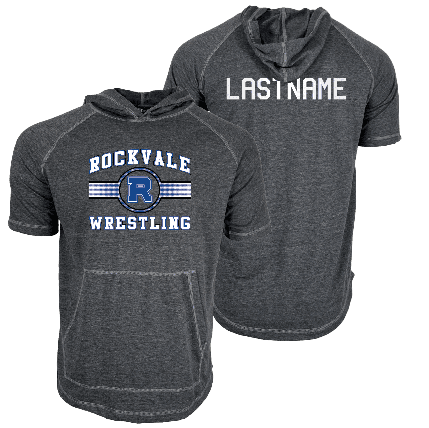 Rockvale Wrestling Club Custom Heat Press Short Sleeve Hoodie T-Shirt