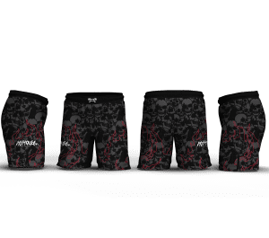 Skull-Fire 9" Fight Shorts