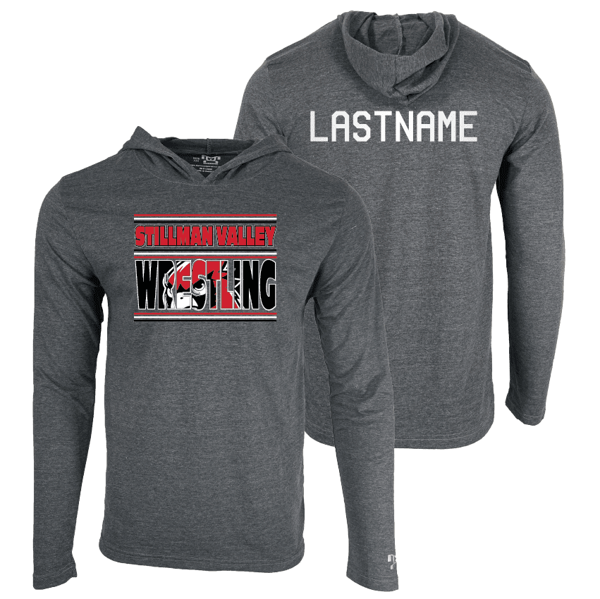 Stillman Valley Wrestling Club Custom Heat Press Long Sleeve Hoodie T-Shirt