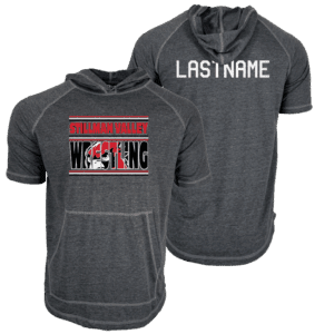 Stillman Valley Wrestling Club Custom Heat Press Short Sleeve Hoodie T-Shirt