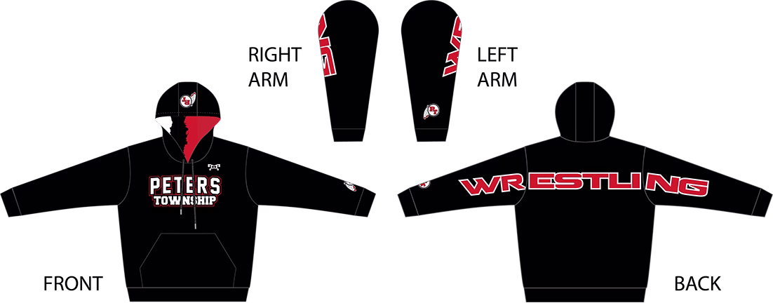 Peters Township Custom Unisex Sublimated Hoodie
