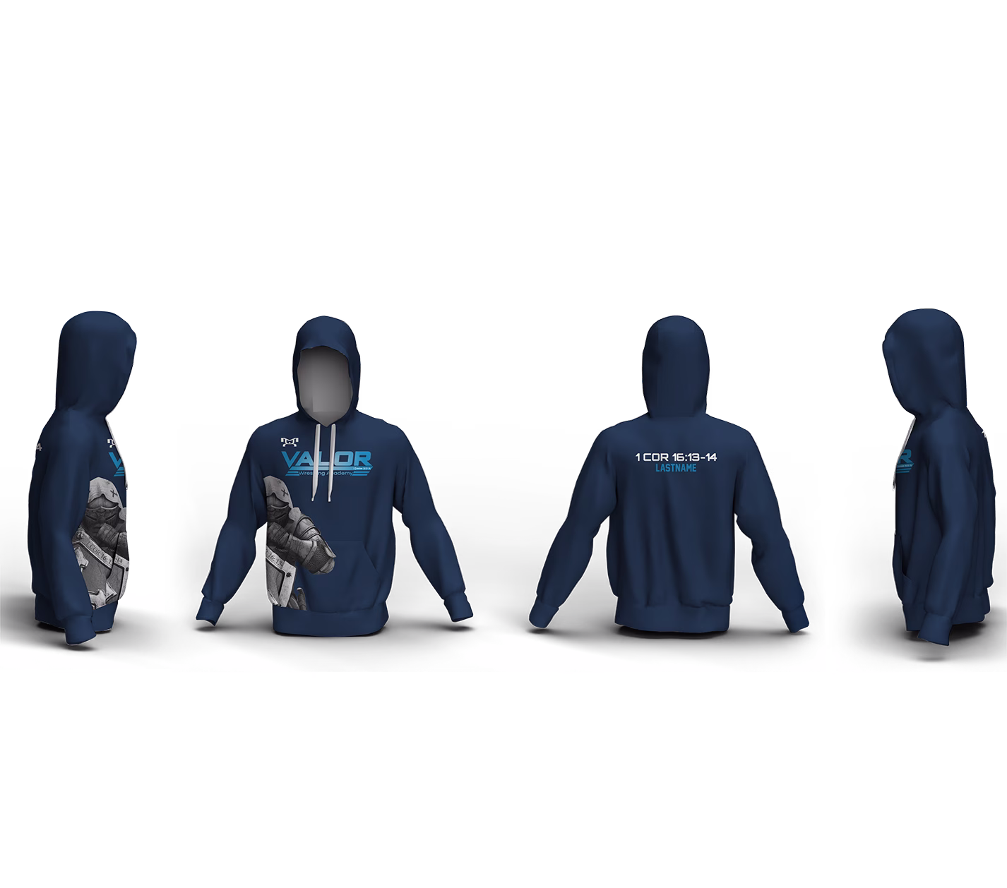 VALOR WRESTLING ACADEMY Custom Unisex Sublimated Hoodie