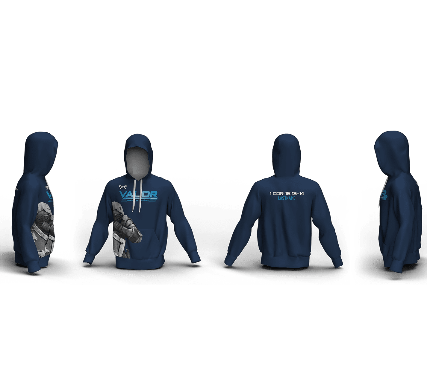 VALOR WRESTLING ACADEMY Custom Unisex Sublimated Hoodie