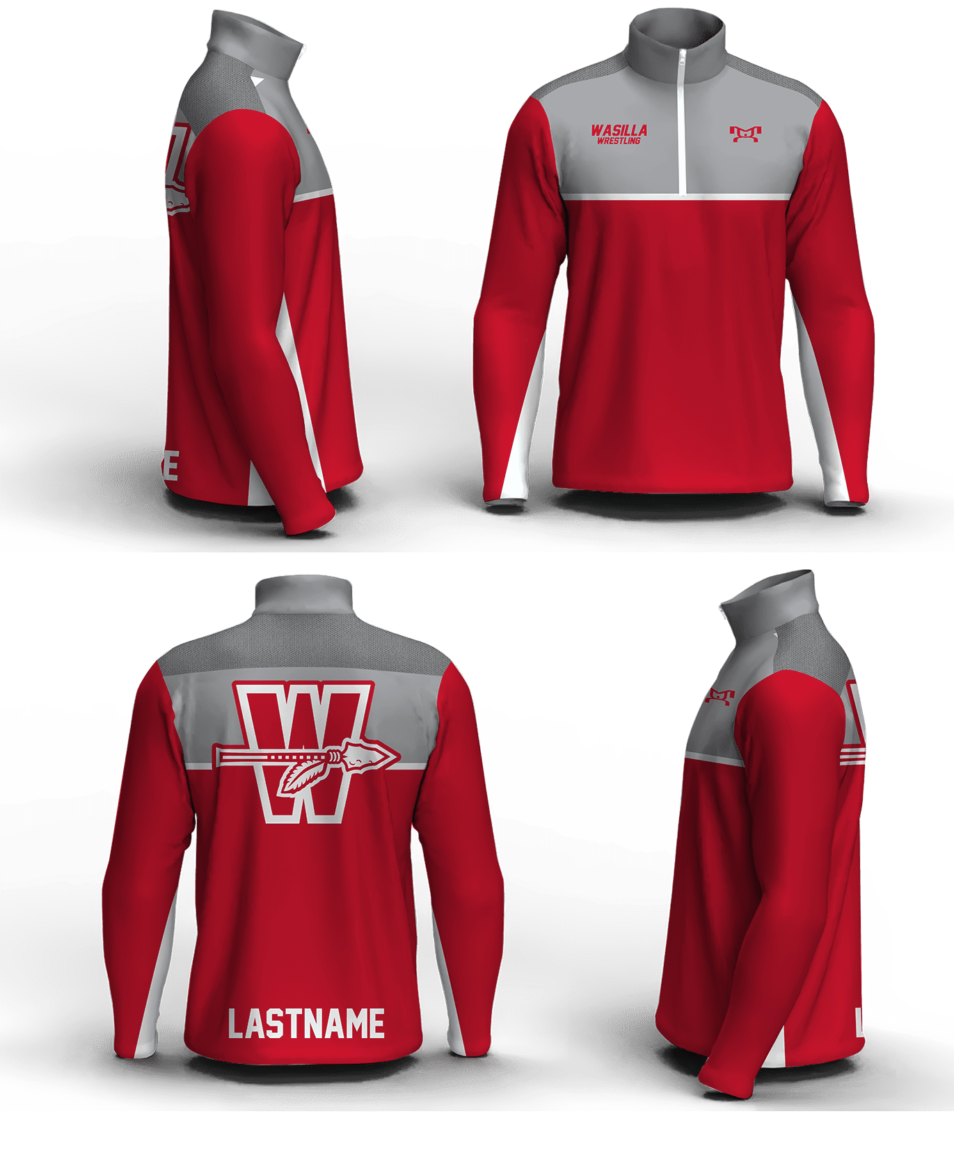 Wasilla High School Women's Mid-Weight Quarter Zip